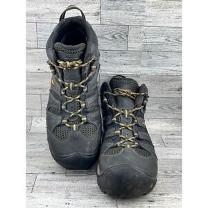 KEEN Utility Men Black Waterproof Steel Toe Work Boots Size 8.5D